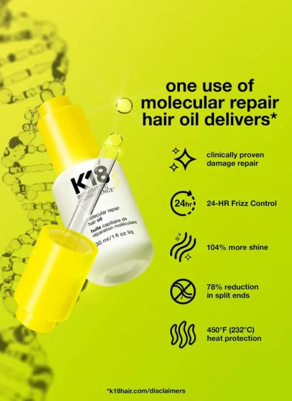 Aceite capilar K18 reparador molecular de 10 ml K18-32012 - Imagen 7
