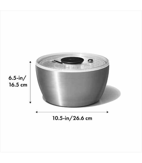 Centrífuga ensaladas OXO Good Grips acero inoxidable - Imagen 2