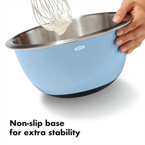 Juego de bowls OXO Good Grips 3 piezas acero inoxidable aislado - Imagen 7