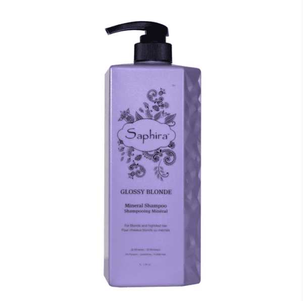 Shampoo Mineral Rubio Brillante Saphira 1 litro - Imagen 2