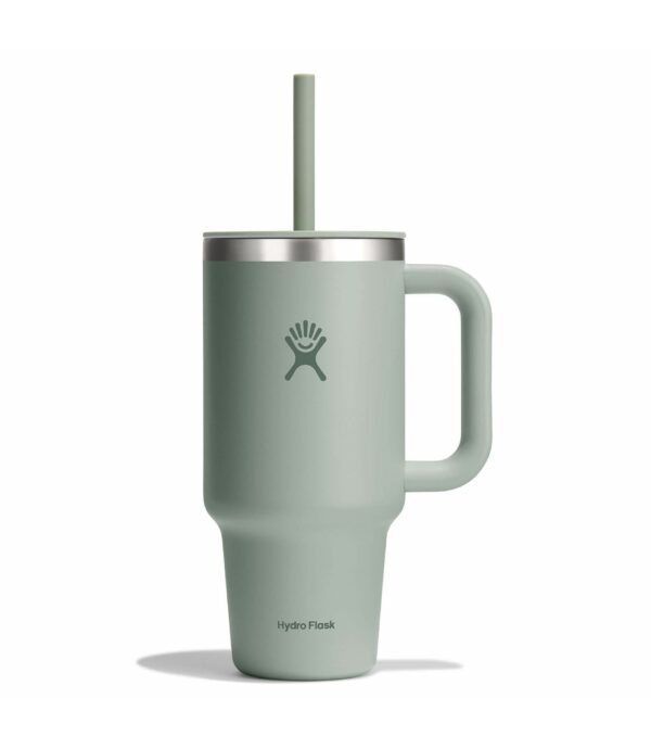 termo hydroflask con asa y pajilla 32oz gris - Imagen 4