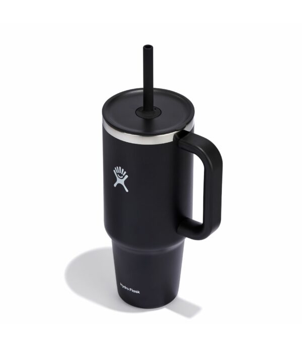 termo hydroflask con asa y pajilla 32oz negro - Imagen 5