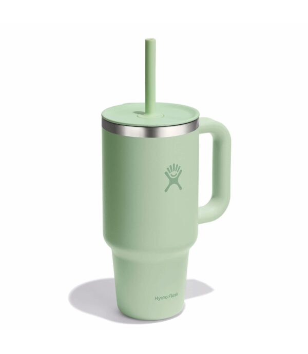 termo hydroflask con asa y pajilla 32oz verde - Imagen 5